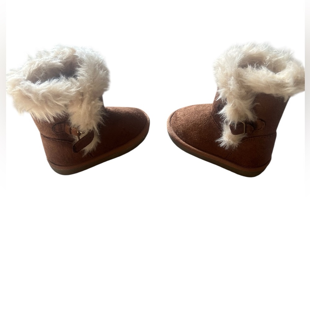 Children’s Place Toddler Girl’s Faux Fur Chalet Boots | 6 NWOT - Picture 4 of 6